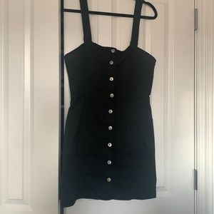 Black jean dress from H&M. Super flattering fit. Size 10